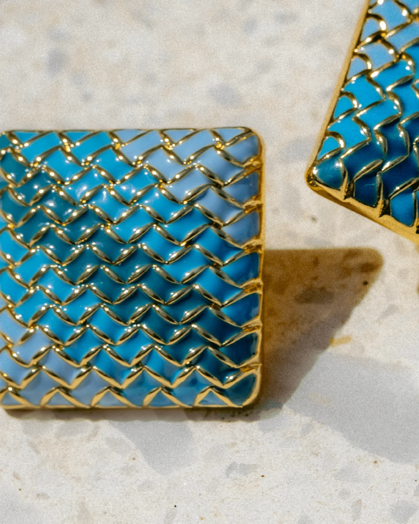 DENIM SQUARED STUDS - Image 3